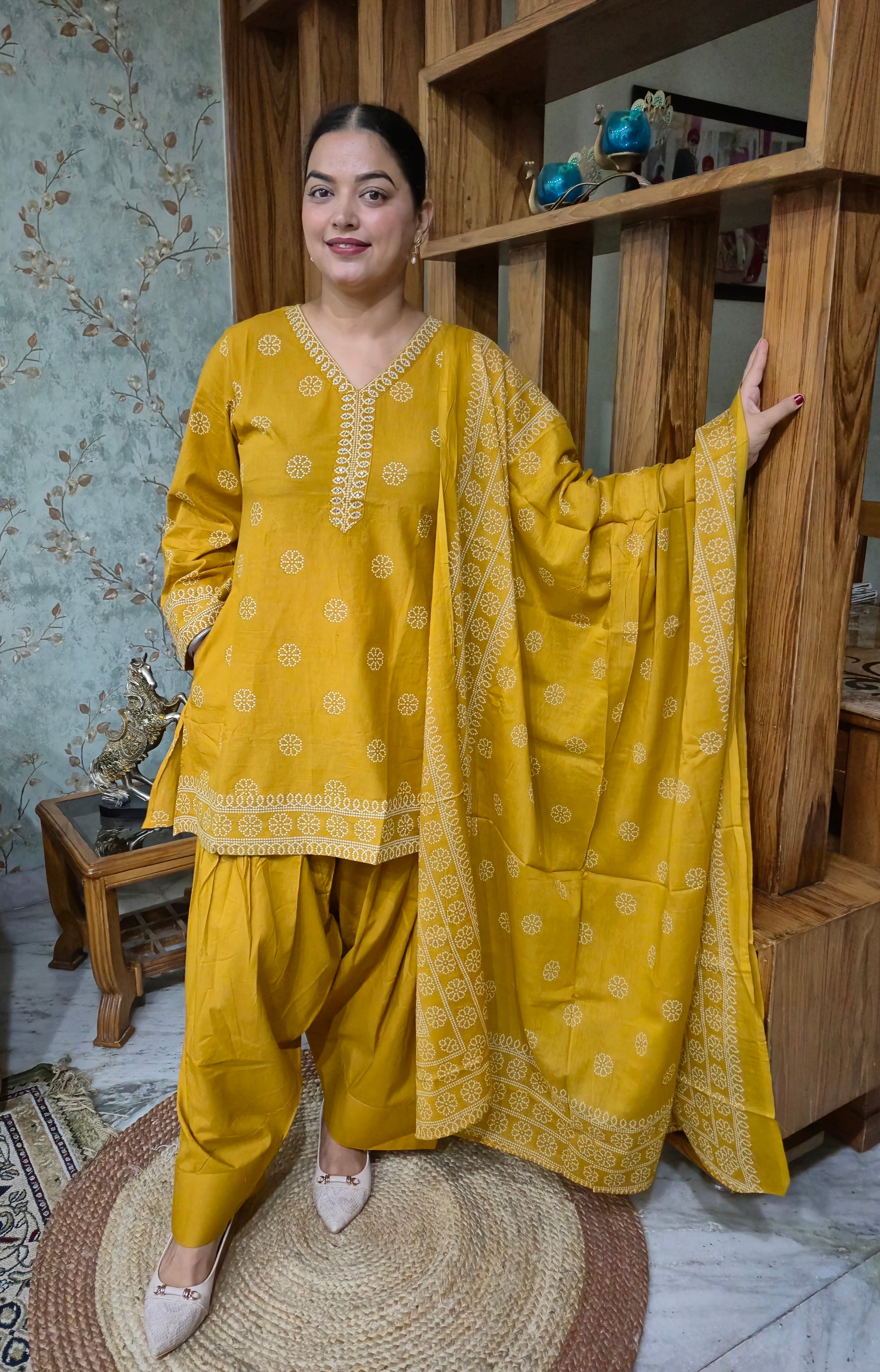 Noor Farshi Pure Cotton Suit Set