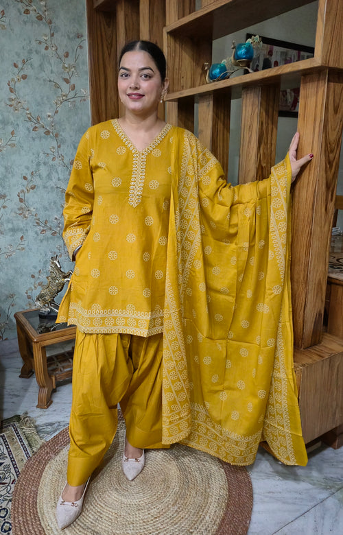 Noor Farshi Pure Cotton Suit Set