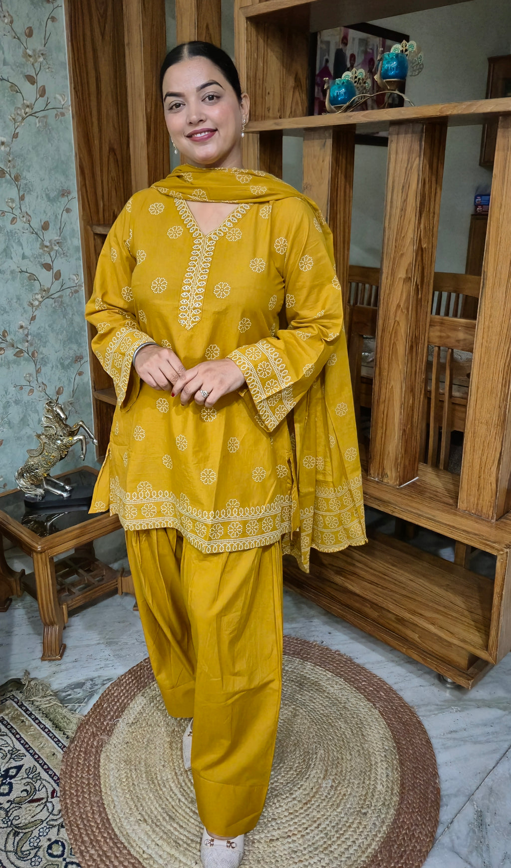 Noor Farshi Pure Cotton Suit Set